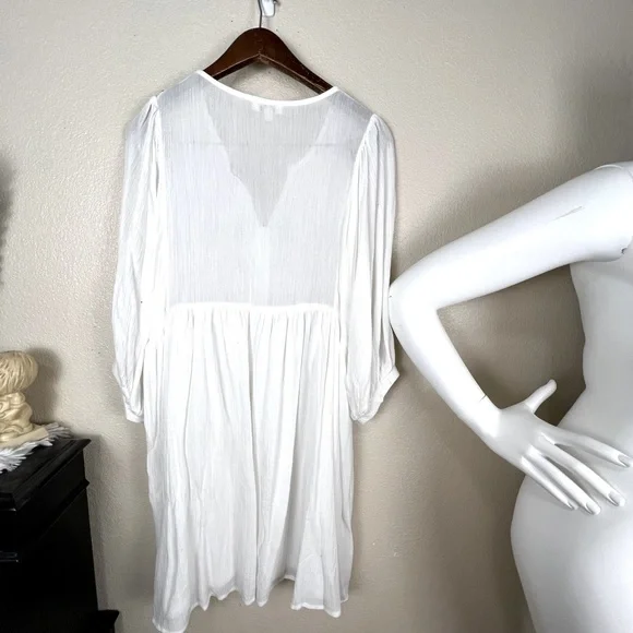 Umgee Tassel Lined Embroidered Flowing Dress - Picture 8 of 8